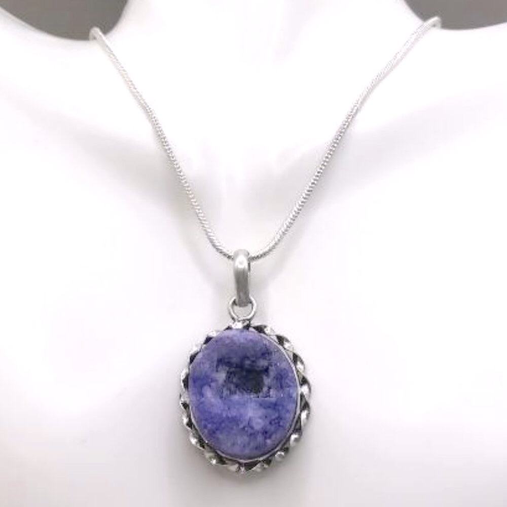 Raw Amethyst Pendant Necklace
